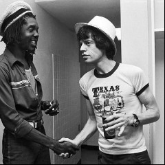 Peter Tosh with Mick Jagger
