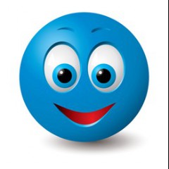 blue smiley