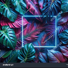 Neon Leaves