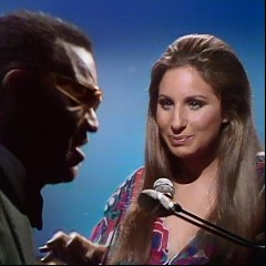 Barbra Streisand with Ray Charles