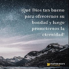 La Bondad de Dios