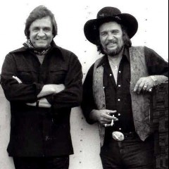 Johnny Cash with Waylon Jennings