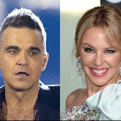 Kylie Minogue with Robbie Williams