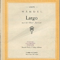 Largo, aus der Oper Xerxes