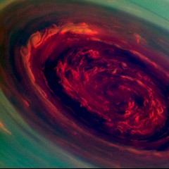 Hurricane on Saturn