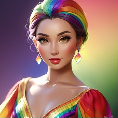Rainbow Lady