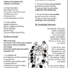 CANTOS PARA MISA